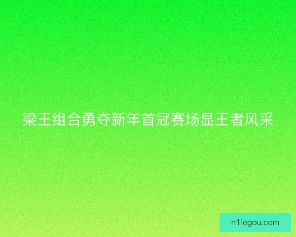 梁王组合勇夺新年首冠赛场显王者风采 梁王组合勇夺新年首冠赛场显王者风采
